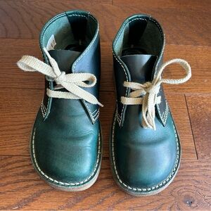 Green Leather Shoes Desert Boots Duckfeet SJÆLLAND